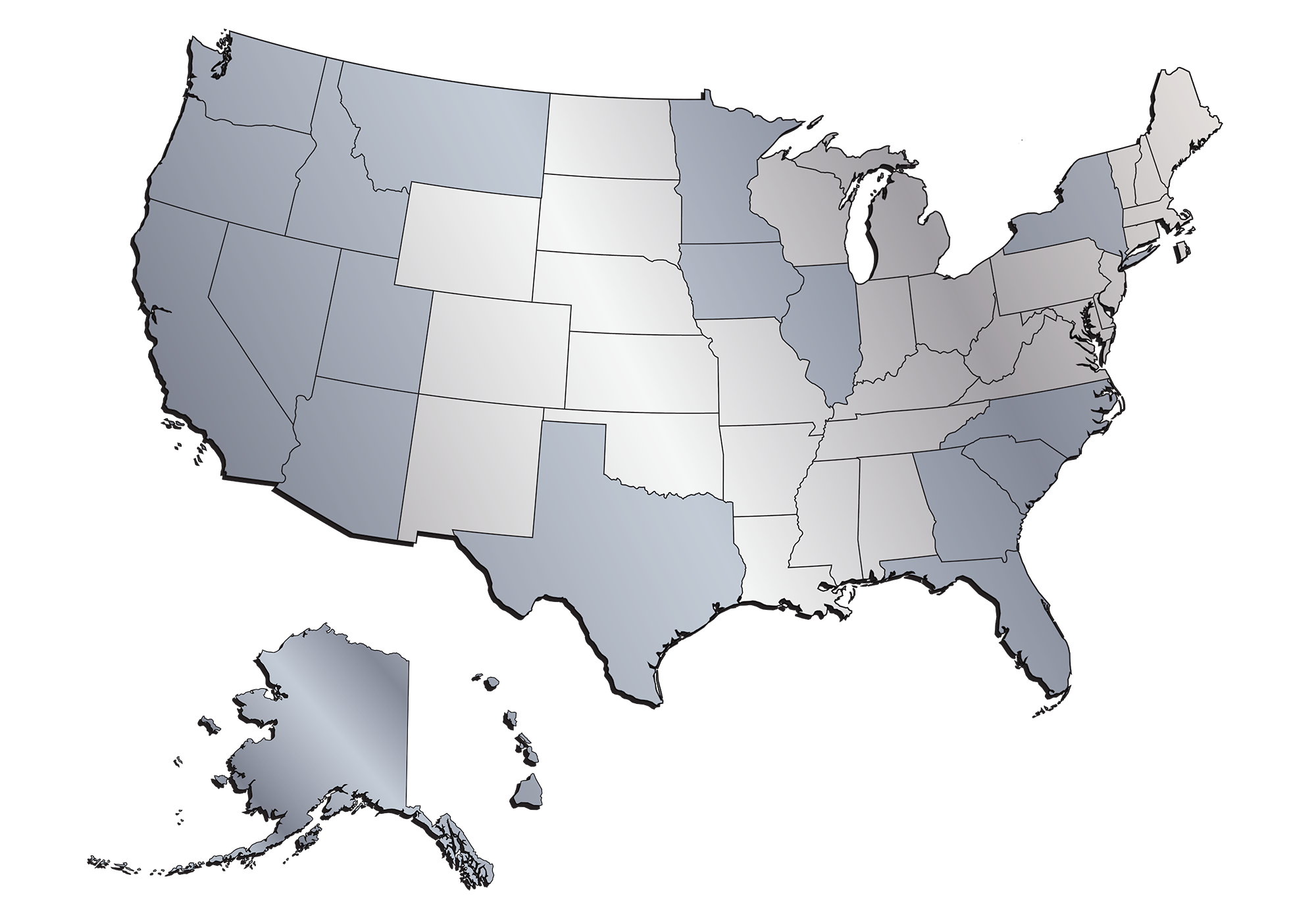 National Footprint - map of the United States